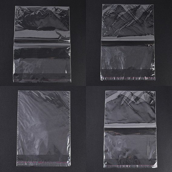 Прямоугольник ОПП целлофановые мешки, самозапечатывающиеся пакеты