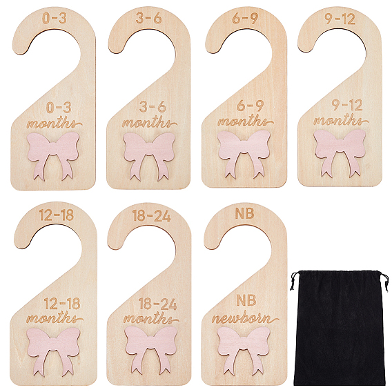 7органайзер для вешалок из МДФ, Bowknot шаблон