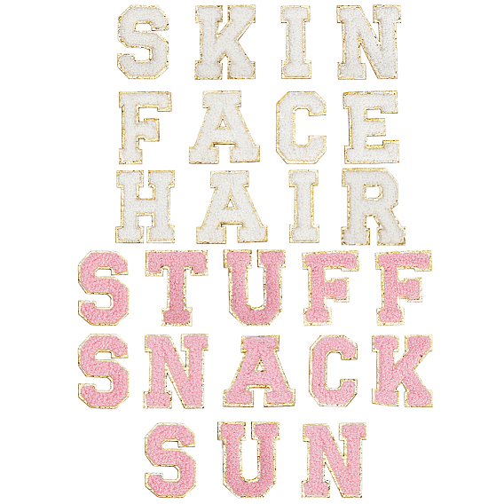 Салфетка для полотенец ткань с компьютерной вышивкой гладить/пришивать заплатки, с задним клеем, аксессуары для костюма, аппликация, буквы