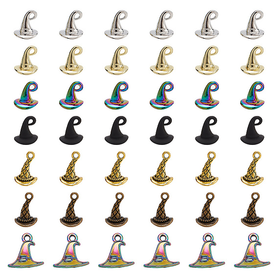 42шт 7 стили цинковый сплав подвески, формы шляпы