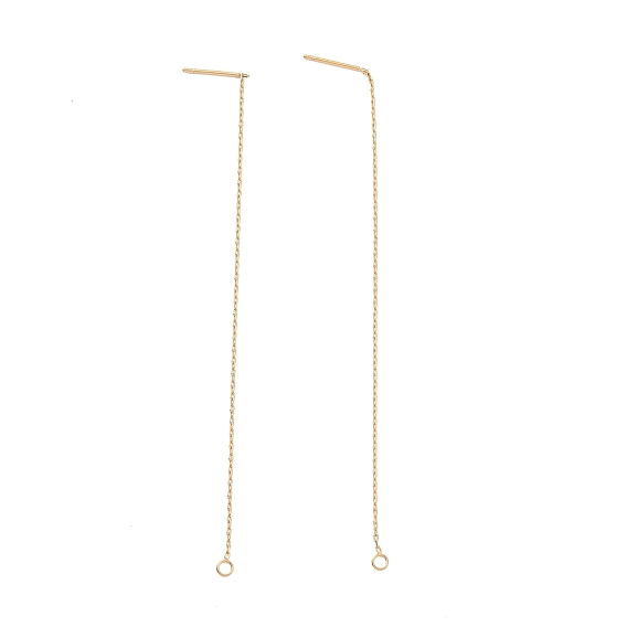 304 находка серег из нержавеющей стали, кабельные цепи ушная нить с петлями