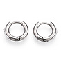 201 Stainless Steel Huggie Hoop Earrings, with 304 Stainless Steel Pins and Crystal Rhinestone, Ring