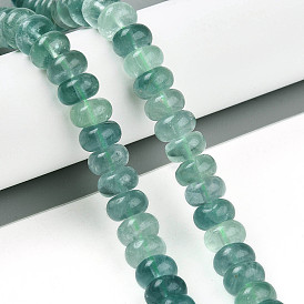 Fluorite naturel chapelets de perles, rondelle
