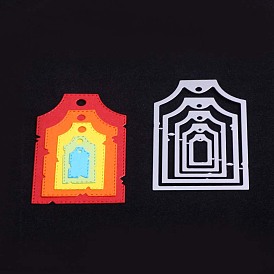 Frame Pattern Carbon Steel Cutting Dies Stencils, for DIY Scrapbooking/Photo Album, Decorative Embossing DIY Paper Card