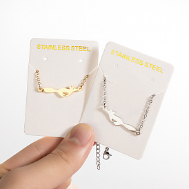 Titanium Steel
 Fox Link  Bracelets for Women