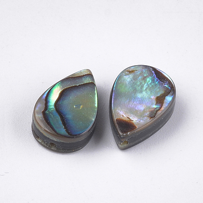 Abalone Shell/Paua Shell Beads, Drop
