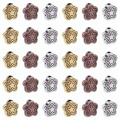 Tibetan Style Alloy Beads, Lead Free & Cadmium Free, Flower