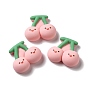 Opaque Resin Cabochons, Cherry