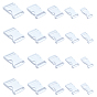Plastic Adjustable Quick Side Release Buckles, for Luggage Straps Backpack Repairing, Rectangle