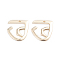 Alloy Open Back Bezel Pendants, For DIY UV Resin, Epoxy Resin, Pressed Flower Jewelry, Abstract Face
