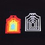 Frame Pattern Carbon Steel Cutting Dies Stencils, for DIY Scrapbooking/Photo Album, Decorative Embossing DIY Paper Card