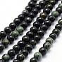 Natural Green Jasper Beads Strands, Round