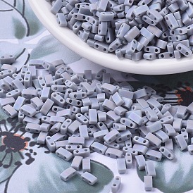 MIYUKI Half TILA Beads, Japanese Seed Beads, 2 Hole, Matte Opaque Colours AB