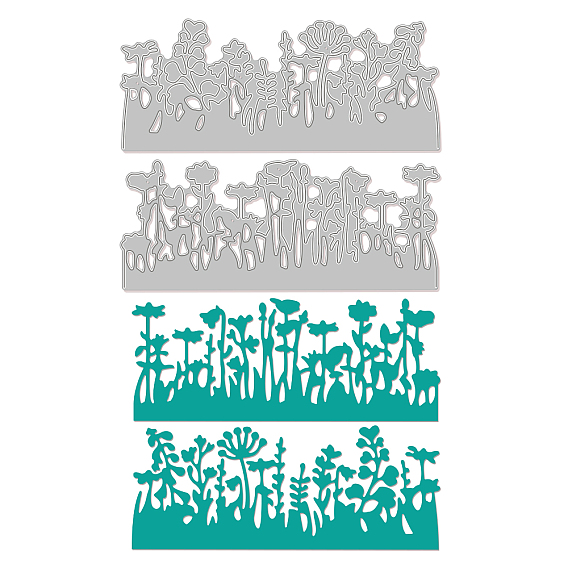 2 шт 2 стили трафареты для штампов из углеродистой стали, для diy scrapbooking, Фотоальбом, декоративная бумага для тиснения, цвет нержавеющей стали, цветочным узором