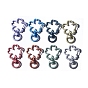 Spray Painted Alloy Swivel Lobster Claw Clasps, Swivel Snap Hook, Mixed Color