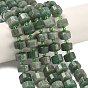 Натуральный зеленый клубника кварц бисер нити, граненые, диск, Heishi бусы, с бисером