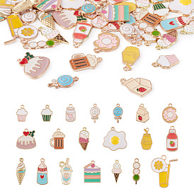 Подвески из сплава , с эмалью, золотой свет