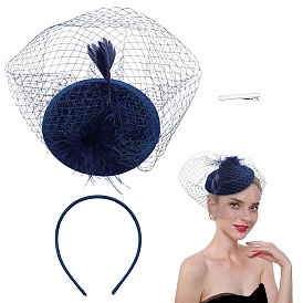 Pinces à cheveux et bandeaux pour cheveux Eva & Feather Hat pour mariage