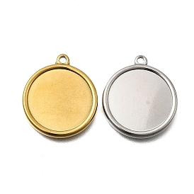 304 подвески из нержавеющей стали, штамповка пустой метки, плоско-круглые