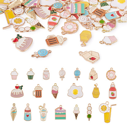 Подвески из сплава , с эмалью, золотой свет