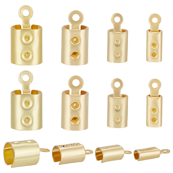 120шт. 4 размер 304 нержавеющая сталь, складные обжимные концы, загибаем концы шнура, колонка