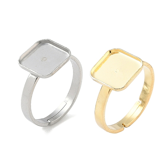 304 регулируемые кольцевые компоненты из нержавеющей стали, настройки кольца чашки безеля, квадратный