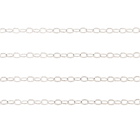 Латунные плоские овальные кабельные цепи, несварные, с катушкой, без кадмия и без свинца