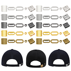 40 сумки 5 цветные железные и латунные наборы для регулировки фуражки, пряжка для бейсболки с ушком