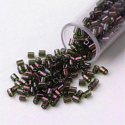 Японский бисер toho, прозрачное стекло стеклярус, круглое отверстие, окрашенные, Цвета lustered