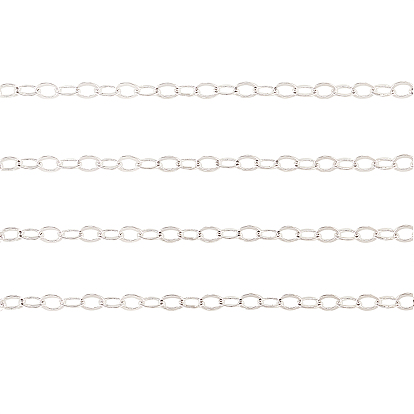 Латунные плоские овальные кабельные цепи, несварные, с катушкой, без кадмия и без свинца