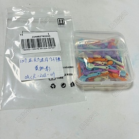 100pcs undurchsichtige Acryl-Anhänger, Löffel