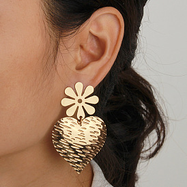 Chic Strawberry Earrings: Unique Metal Fruit Ear Jewelry for Women