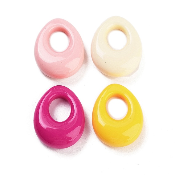 Непрозрачные подвески смолы, полые подвески в форме слезы