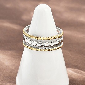 304 открытые манжеты из нержавеющей стали для женщин, ионное покрытие (ip)