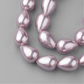 Shell Pearl Beads Strands, Drop