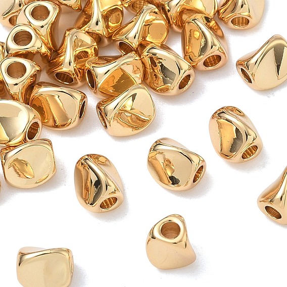 SHEGRACE Brass Beads, Cadmium Free & Nickel Free & Lead Free, Nuggets