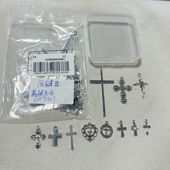 Tibetan Style Alloy Pendants, Mixed Shapes