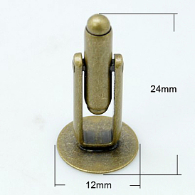 Bouton de manchette en laiton, accessoires de manchette pour accessoires apparel, 24x12mm