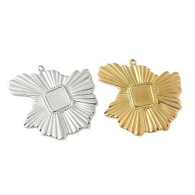 304 Настройки кабошон из нержавеющей стали кулон, ионное покрытие (ip), самородки