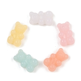 Imitation Jelly Acrylic Beads, Bear