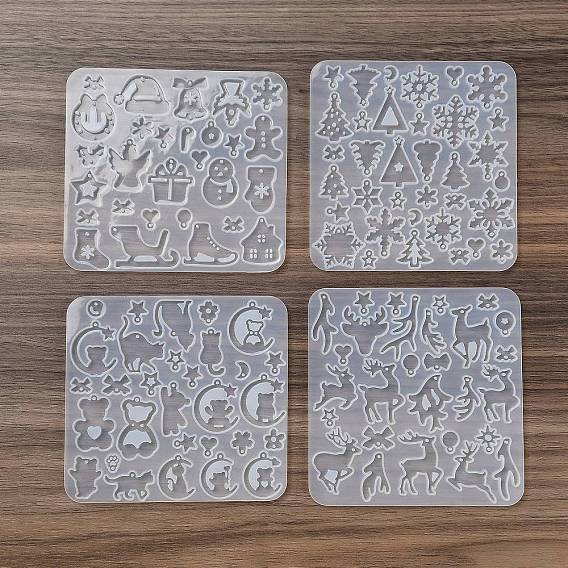 Кулон силиконовые формы, Новогодняя тема