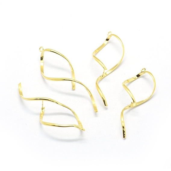 Brass Pinch Bails, Ice Pick Pinch Bails for Pendant Making