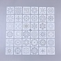 Plastic Drawing Stencil, Drawing Scale Template, for Painting on Scrapbook Fabric Tiles Floor Furniture Wood, Floral Pattern