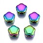 Regalbeschichtung Regenbogenfarbe 304 Edelstahlperlen, Cadmiumfrei und Nickel frei und Bleifrei, Blume