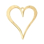 Rack Plating Alloy Big Pendants, Heart