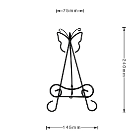 Iron Display Stand, for Photo Frame Display, Butterfly