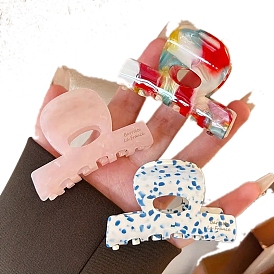 Заколки для волос с когтями из ацетата целлюлозы (смола), аксессуары для волос для женщин и девочек