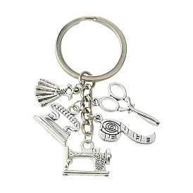 Сплав брелок, с железной фурнитурой