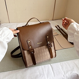 Kit de fabrication de sac à dos bricolage, y compris les aiguilles à broder et le fil, tissus imitation cuir