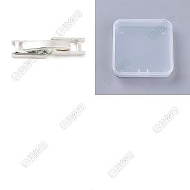 24 Sets Eco-Friendly Brass Watch Band Clasps, Long-Lasting Plated, Lead Free & Cadmium Free